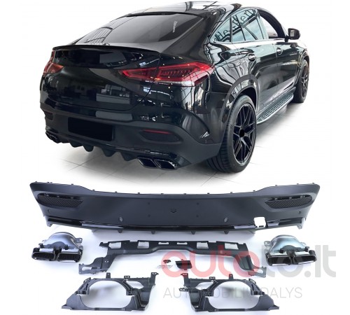 GLE Coupe C167 AMG galinis difuzorius BLACK 2019+