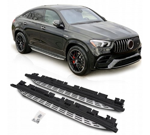 Mercedes GLE  COUPE C167 šoniniai slenksčiai LED su pašvietimu