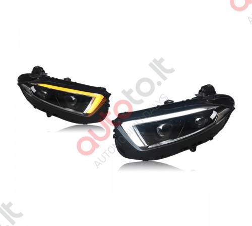 C257 W257 CLS priekiniu FULL LED žibintų komplektas 2018-2023