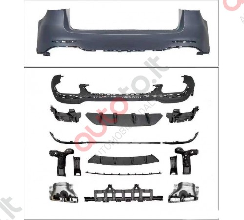 Mercedes GLC X253 63 AMG galinis bamperis 2015-2022