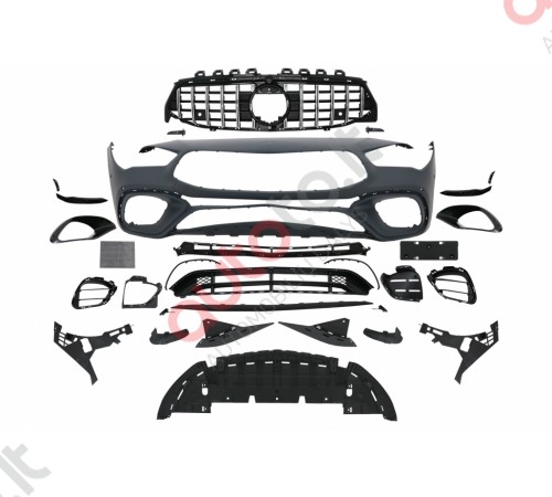 Mercedes CLA 45 AMG W118, C118 priekinis bamperis su GTR stiliaus grotelėmis 