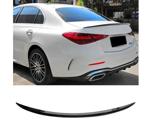 Mercedes Benz W206 AMG Juodas blizgus bagažinės spoileris