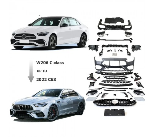 Mercedes C klasės W206 2021+ C63 AMG apdailos komplektas