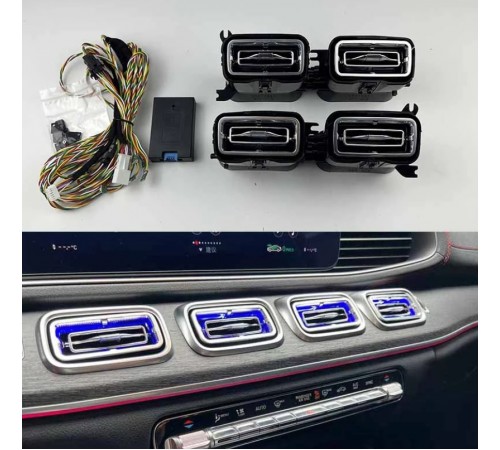Mercedes GLE W167 šviečiantys ortakiai ambient light vents