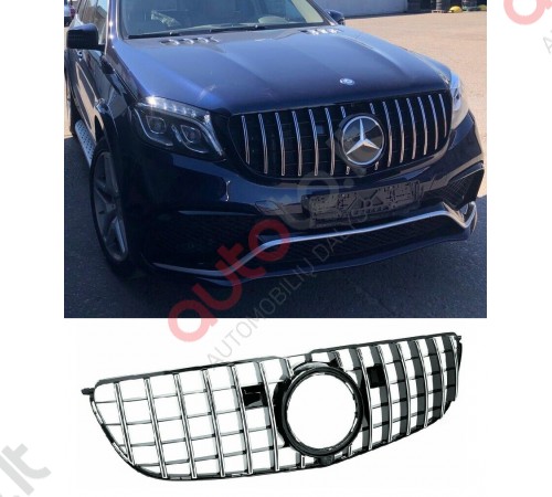 Panamericana Juodos blizgios grotelės Mercedes GLS X166 2015 - 2019