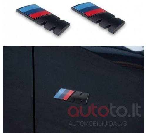 BMW M sparnų ženkliukai