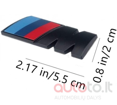 BMW M sparnų ženkliukai