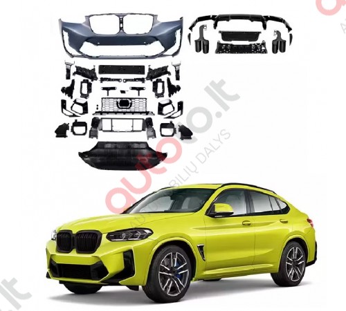 BMW X4M G02 LCI Apdailos komplektas skirtas BMW X4 G02 LCI (2021+) modeliams