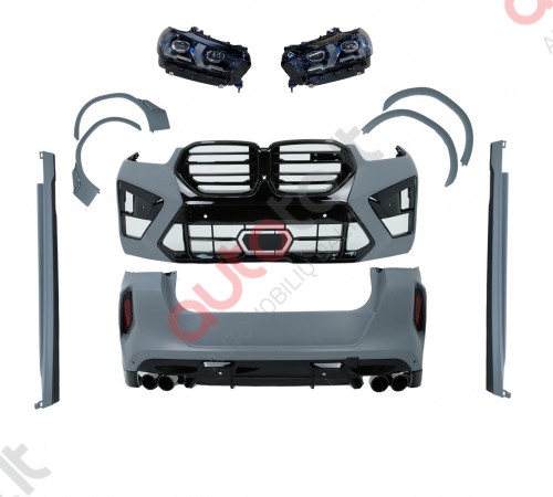 Bmw X6M G06 F96 LCI apdailos komplektas skirtas atnaujinti modelį