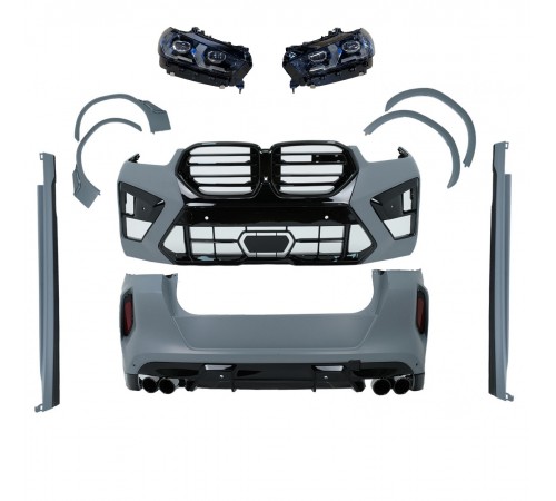 Bmw X6M G06 F96 LCI apdailos komplektas skirtas atnaujinti modelį