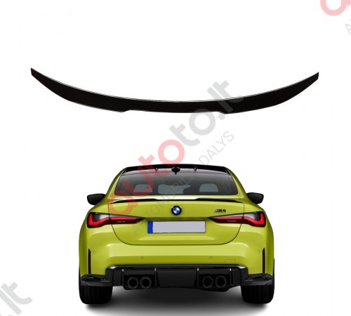 Bmw M4 G82 ir G22 bagažinės spoileris juodas blizgus