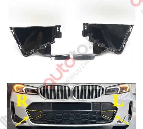 BMW 3 Serijos G20 LCI priekinis tempimo kilpos dangtelis (2023-2025)