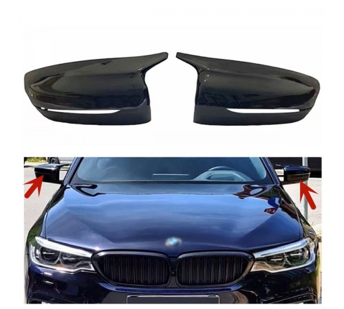 Bmw 3 5 7 Serijos M veidrodelių gaubtai (juodi)